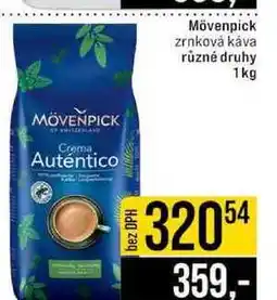 Jip Mövenpick zrnková káva různé druhy 1kg nabídka