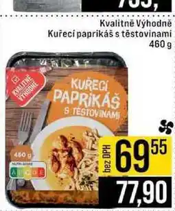 Jip Kvalitně Výhodně Kuřecí paprikáš s těstovinami 460 g nabídka