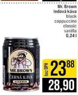 Jip Mr. Brown ledová káva black cappuccino classic vanilla 0,24l nabídka