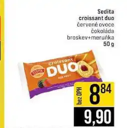 Jip Sedita croissant duo červené ovoce čokoláda broskev+meruňka 50g nabídka