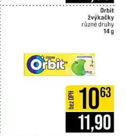 Jip Orbit žvýkačky různé druhy 14g nabídka