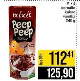 Jip Mixit cereálie kakao vanilka 240g nabídka