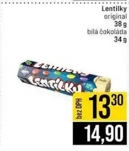 Jip Lentilky original 38 g bílá čokoláda 34 g nabídka