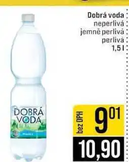 Jip Dobrá voda neperlivá jemně perlivȧ perlivȧ 1,5l nabídka