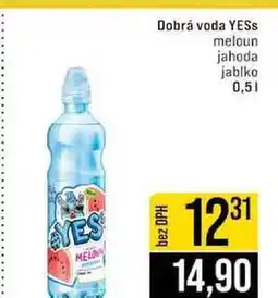 Jip Dobrá voda YESS meloun jahoda jablko 0,5l nabídka