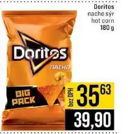 Jip Doritos nacho sýr hot corn 180 g nabídka