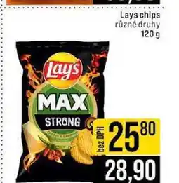 Jip Lays chips různé druhy 120 g nabídka