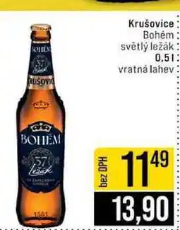 Jip Krušovice Bohém světlý ležák 0,5l nabídka