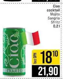 Jip Ciao cocktail Mojito Sangria Sfritz 0.2l nabídka