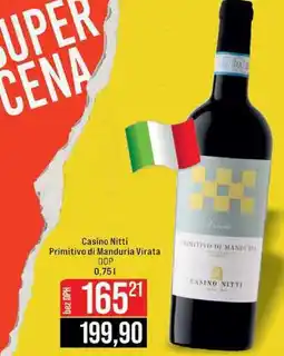 Jip Casino Nitti Primitivo di Manduria Virata 0,75l nabídka