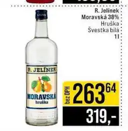 Jip R. Jelínek Moravská 38% Hruška Švestka bilá 1l nabídka