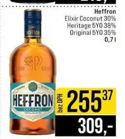 Jip Heffron Elixir Coconut 30% Heritage 5YO 38% Original 5YO 35% 0,7l nabídka