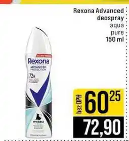 Jip Rexona Advanced deospray aqua pure 150 ml nabídka
