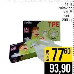 Jip Balis rukavice vel. M vel. L 200 ks nabídka