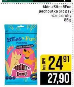 Jip Akinu Bites&Fun pochoutka pro psy různé druhy 85 g nabídka
