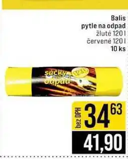 Jip Balis pytle na odpad žluté 120l červené 120l 10 ks nabídka