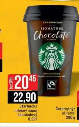 Jip Starbucks mléčný nápoj čokoládový 0,22l nabídka