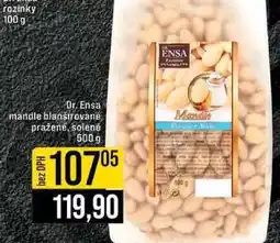 Jip Dr. Ensa mandle blansirované pražené, solené 500 g nabídka