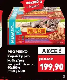 Kaufland Propesko kapsičky pro psy nabídka