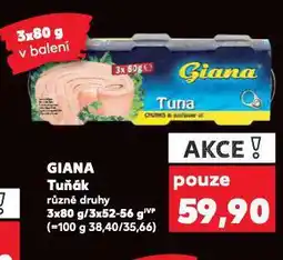 Kaufland Giana tuňák nabídka
