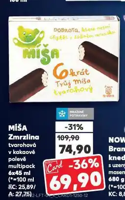 Kaufland Míša zmrzlina nabídka