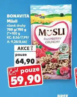 Kaufland Bonavita müsli nabídka