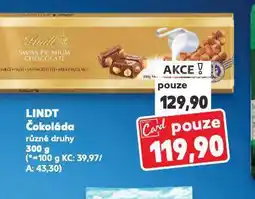 Kaufland Lindt čokoláda nabídka