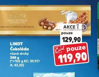 Kaufland Lindt čokoláda nabídka