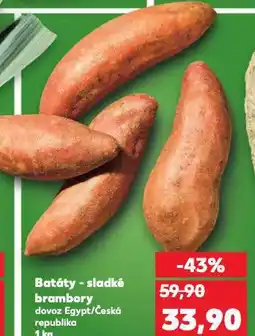 Kaufland Batáty - sladké brambory nabídka