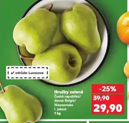 Kaufland Hrušky zelené nabídka
