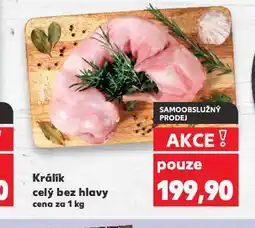 Kaufland Králík celý bez hlavy nabídka