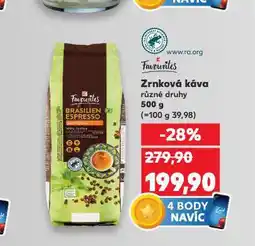 Kaufland Zrnková káva nabídka