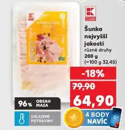 Kaufland Šunka nejvyšší jakosti nabídka