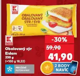 Kaufland Obalovaný sýr eidam nabídka