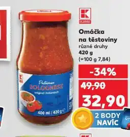 Kaufland Omáčka na těstoviny nabídka