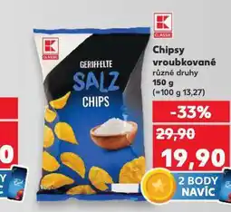 Kaufland Chipsy vroubkované nabídka