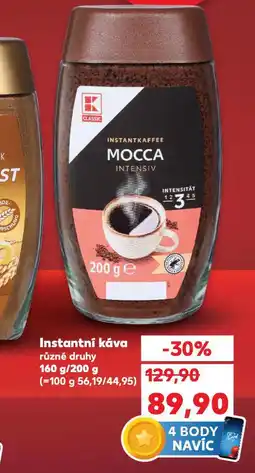 Kaufland Instantní káva nabídka