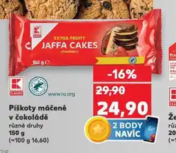 Kaufland Piškoty máčené v čokoládě nabídka