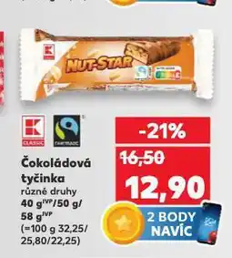 Kaufland Čokoládová tyčinka nabídka