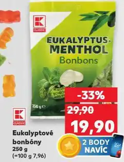 Kaufland Eukalyptové bonbóny nabídka