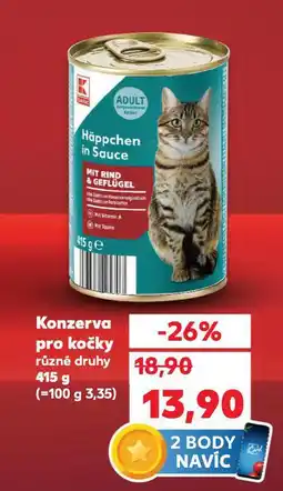 Kaufland Konzerva pro kočky nabídka