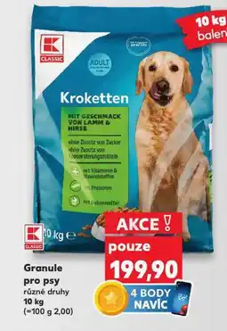 Kaufland Granule pro psy nabídka
