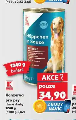 Kaufland Konzerva pro psy nabídka