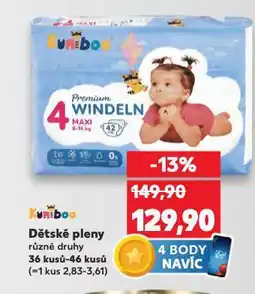 Kaufland Dětské pleny nabídka
