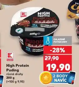 Kaufland High protein puding nabídka