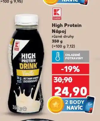 Kaufland High protein nápoj nabídka