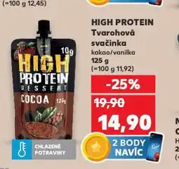 Kaufland High protein tvarohová svačinka nabídka