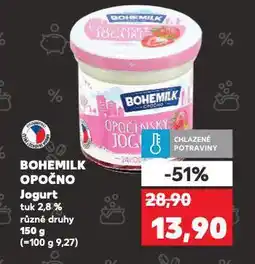 Kaufland Bohemilk opočno13.9 jogurt nabídka