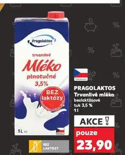 Kaufland Pragolaktos trvanlivé mléko nabídka