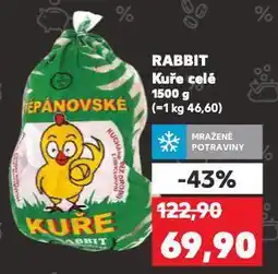 Kaufland Rabbit kuře celé nabídka